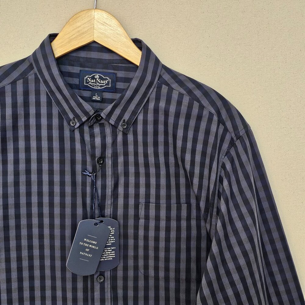 NWT Nat Nast Button Down L